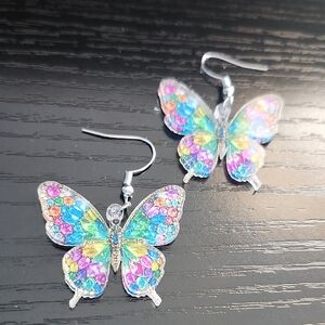 Colorful Butterfly Earrings